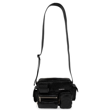 BALENCIAGA スーパービジュカメラバッグ ヴィンテージシルバー装飾 (A000L6 210C8 1000) 159537908 [P]