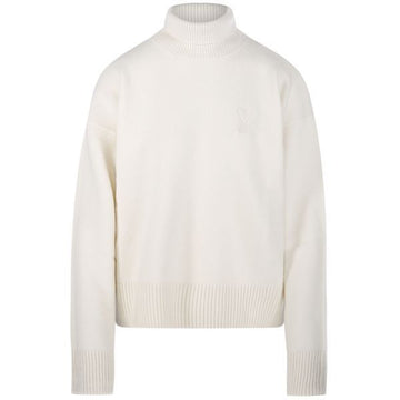 AMI Wool Cashmere Funnel Neck Sweater 150286994 [P]