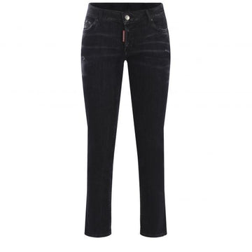 Dsquared2 Distressed Black Denim Jennifer Jeans stamp: S75LB0856 S30503 900 110715178 [P]