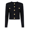 Balmain Round Collar Compact Viscose Cardigan 159538065 [P]