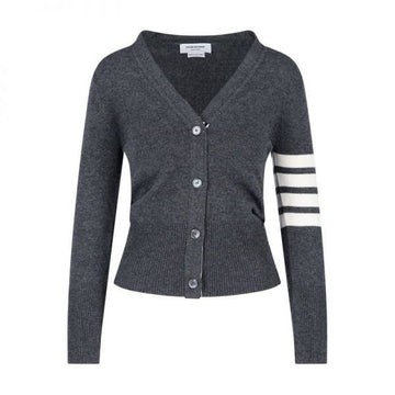 Thom Browne Classic Cashmere 4-Bar V-Neck Cardigan 159538067 [P]