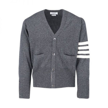 Thom Browne Classic Cashmere 4-Bar V-Neck Cardigan 159538091 [P]