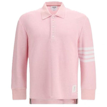 THOM BROWNE Texturiertes Piqué 4-Balken Langarm-Polo 156480212 [P]