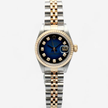 ROLEX Original Ombre Zifferblatt Diamant 69173 Datejust 26 Damen Kombi Uhr 1995 159539672 [P]