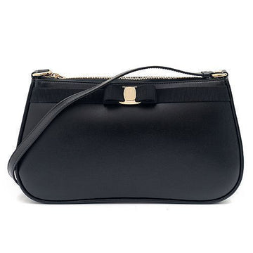 Salvatore Ferragamo Bow Shoulder Bag 21-1984 Black 754562 33189412 [P]