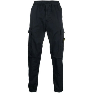 STONE ISLAND Stretch Cotton Wool Satin Cargo Pants_Regular Tapered Fit (A0020) 120731227 [P]