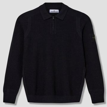 STONE ISLAND 558A4 Stretch RWS Wolle Halbzip Polo Strick (A0029) 120921410 [P]