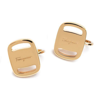SALVATORE FERRAGAMO Bara Plate Ohrringe 76-0251-GD 717932 56711715 [P]