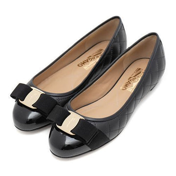 SALVATORE FERRAGAMO Damen Quilted Ballerinas VARINAQ-1CM NERO 672100 62851964 [P]