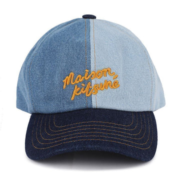 MAISON KITSUNE Männliche Denim-Cap mit Schriftzug 91564377 [P]