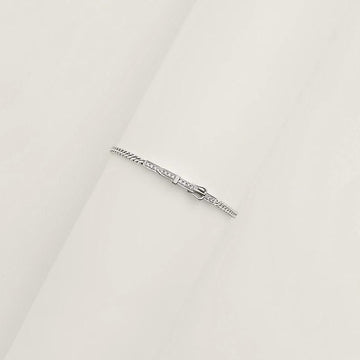 Hermes Bracelet with Diamonds in White Gold H124409B 0016 159539751 [P]