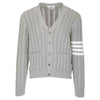 THOM BROWNE Kabel-Cardigan schräg Light Grey MKC396A Y3017 055 123042304 [P]