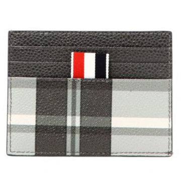 Thom Browne 4-Bar Stripe Pebble Grain Madras Card Holder L0041 980 75854416 [P]
