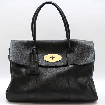 MULBERRY ブラック レザー ゴールド トートバッグ 159540389 [P]