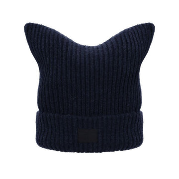 ACNE STUDIOS C40426 NAVY MELANGE Beanie 152531165 [P]