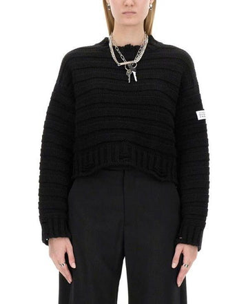 Maison Margiela Distressed Logo Applique Sweater 152206185 [P]