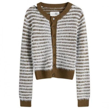 Maison Margiela Striped Wool Cardigan 152206136 [P]