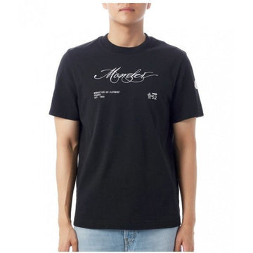 MONCLER 刺繍ロゴコットンTシャツ 8C00012 89AUG 998 152205556 [P]