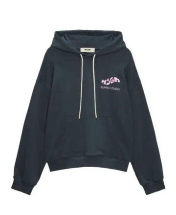 MSGM ファンタスティックグリーン スタジオ フードティーシャツ 3746MM08 247792 98 152204901 [P]