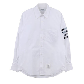 THOM BROWNE Baumwollhemd mit 4 Streifen MWL374CF0572-460 91566639 [P]