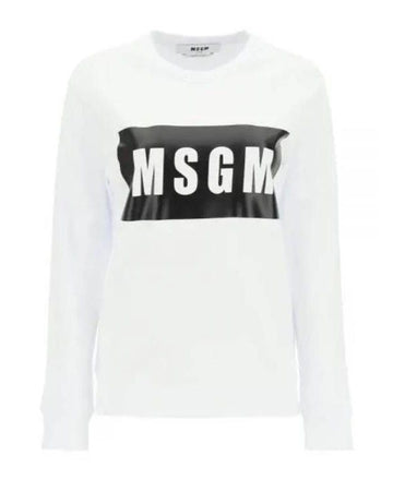 MSGM ボックスロゴコットンメンズトレーナー 2000MDM523 200001 01 152204662 [P]