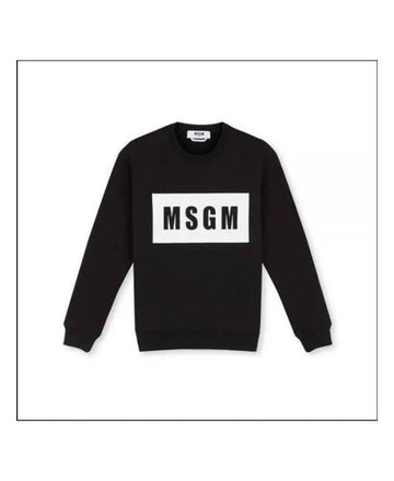 MSGM ボックスロゴクルーネックスウェットシャツ 2000MDM523 200001 99 152204655 [P]
