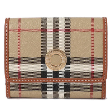 BURBERRY Karo Leder Kleine Geldbörse 8070415 67190344 [P]