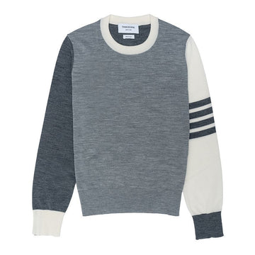 Thom Browne Funmix Fine Merino 4-Bar Relaxed Crewneck Pullover FKA280FY1014-982 65322041 [P]