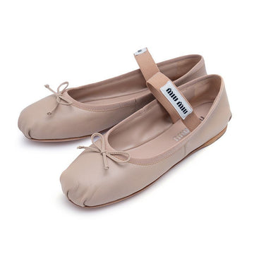 Miu Miu Leather Ballerina Flats 65272163 [P]