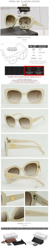 Celine Triofe 06 Sunglasses CL40226U Oversized Horn Rim 123850703 [P]
