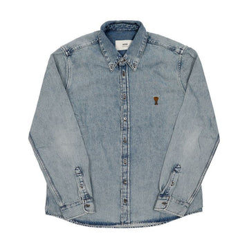 AMI Hemd mit kleinem Herzlogo denim 148682000 [P]
