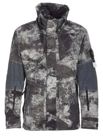 STONE ISLAND DISSOLVING グリッドカモエコニール再生ナイロンジャケット 8015438E1 V0060 133074816 [P]