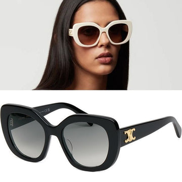 Celine Triofe 06 Sunglasses CL40226U Oversized Horn Rim 123850703 [P]