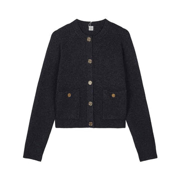 Other Brand Hammered Button Cardigan Women 159541708 [P]