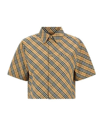 BURBERRY Kariertes Baumwollhemd Kurzarm 8106190 151054708 [P]