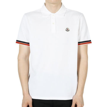 MONCLER モンクレール メンズ ワッペン パッチ PK 半袖 (アイボリー) 8A00020 89A16 034 132401193 [P]