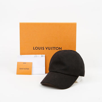 LOUIS VUITTON モノグラム エッセンシャル キャップ ブラック 159098371 [P]