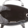 PRADA Dreieck Logo Kleine Gebrushte Leder Tote Bag Schwarz 159296826 [P]