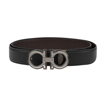 SALVATORE FERRAGAMO リバーシブルレザー ベルト 67-A254 NERO+HICORY 734227 128844047 [P]
