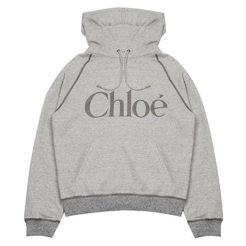 Chloe Cotton Fleece Mix Oversized Logo Hoodie 140490480 [P]