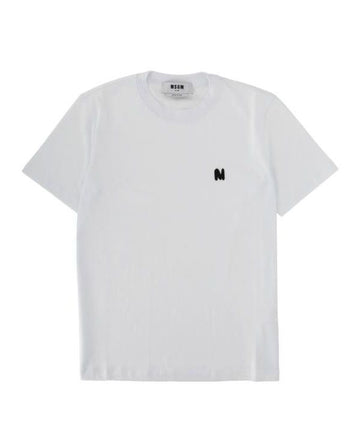 MSGM Klein Logo Stickerei T-Shirt 25FW 151061721 [P]