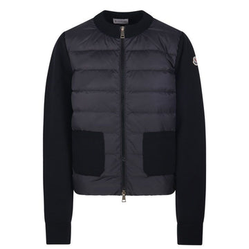 MONCLER Woll-Cardigan mit Reißverschluss in Schwarz 9B00040 M1131 999 159542375 [P]
