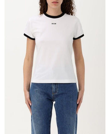 MSGM バイカラーエッジTシャツ 3841MDM84C 257140 01 151062341 [P]