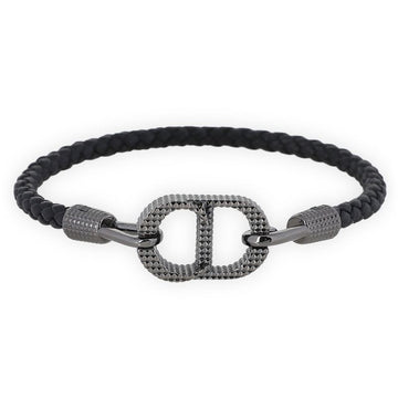 Dior Men's CD Icon Braided Leather Bracelet 153743950 [P]