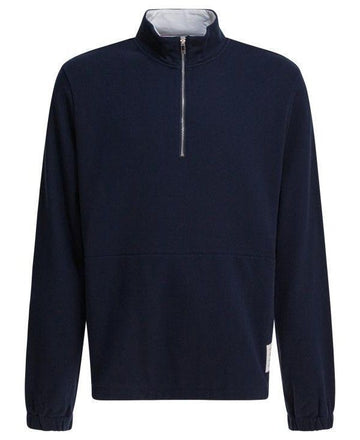 THOM BROWNE Klassischer 4-Button Jersey Half-Zip Pullover 151102546 [P]