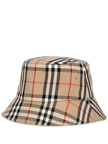 BURBERRY ヴィンテージチェックコットンブレンドバケットハット8026927 133027480 [P]