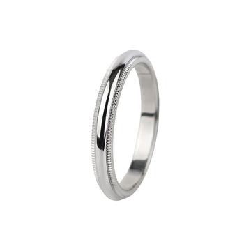 TIFFANY & CO PT950 プラチナ ミルグレイン リング 3MM 19 37571-2 159543356 [P]