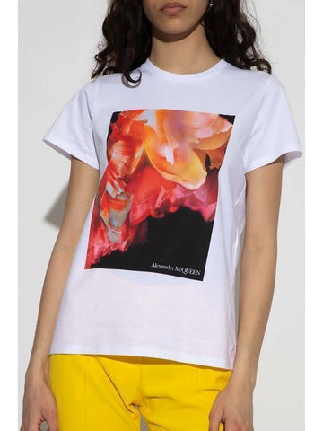 ALEXANDER MCQUEEN Exploded Petal T-Shirt 133032814 [P]