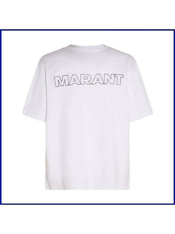 Isabel Marant Logo Short Sleeve T-Shirt TS0079HB A2N09H 20WH 133043586 [P]