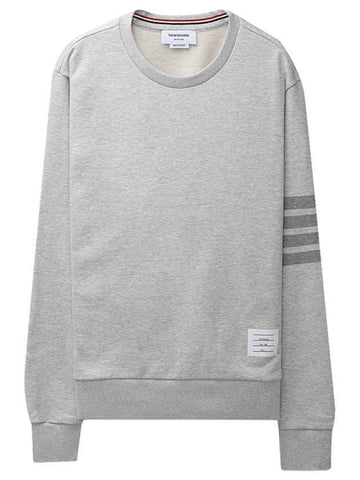 Thom Browne Relaxed Fit 4-Bar Stripe Terry Crewneck Sweatshirt RWB Tab Loopback 06910 065 133071717 [P]